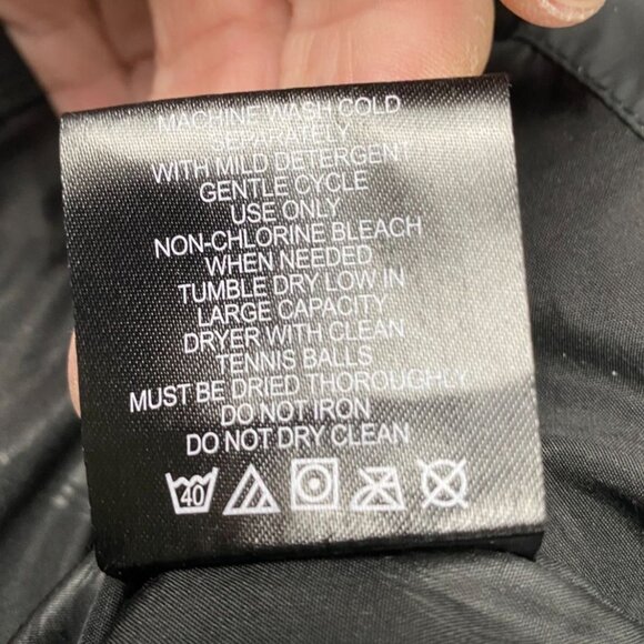 Hawke & Co. Women's Down Puffer Jacket M Black 80% Down 20% Feathers Lining - Picture 5 of 6